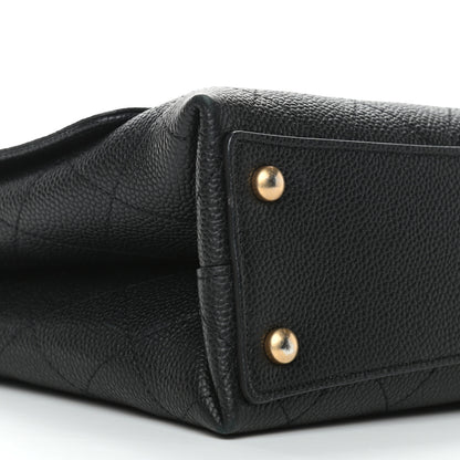 Chanel Grained Calfskin Stitched Flap Black 8 of 9