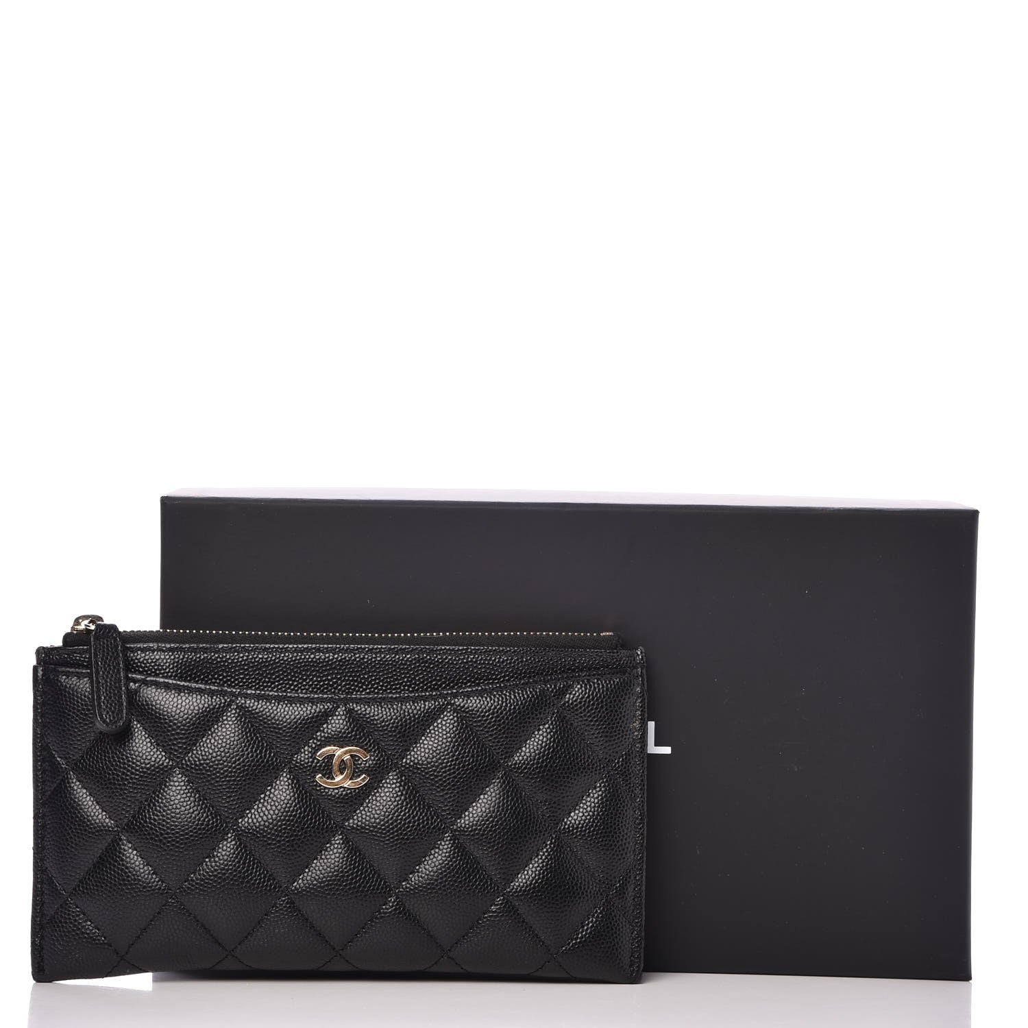 Chanel Caviar Quilted Classic Zip Pouch Black 8 of 8