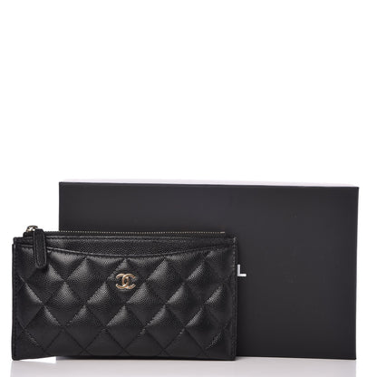 Chanel Caviar Quilted Classic Zip Pouch Black 8 of 8