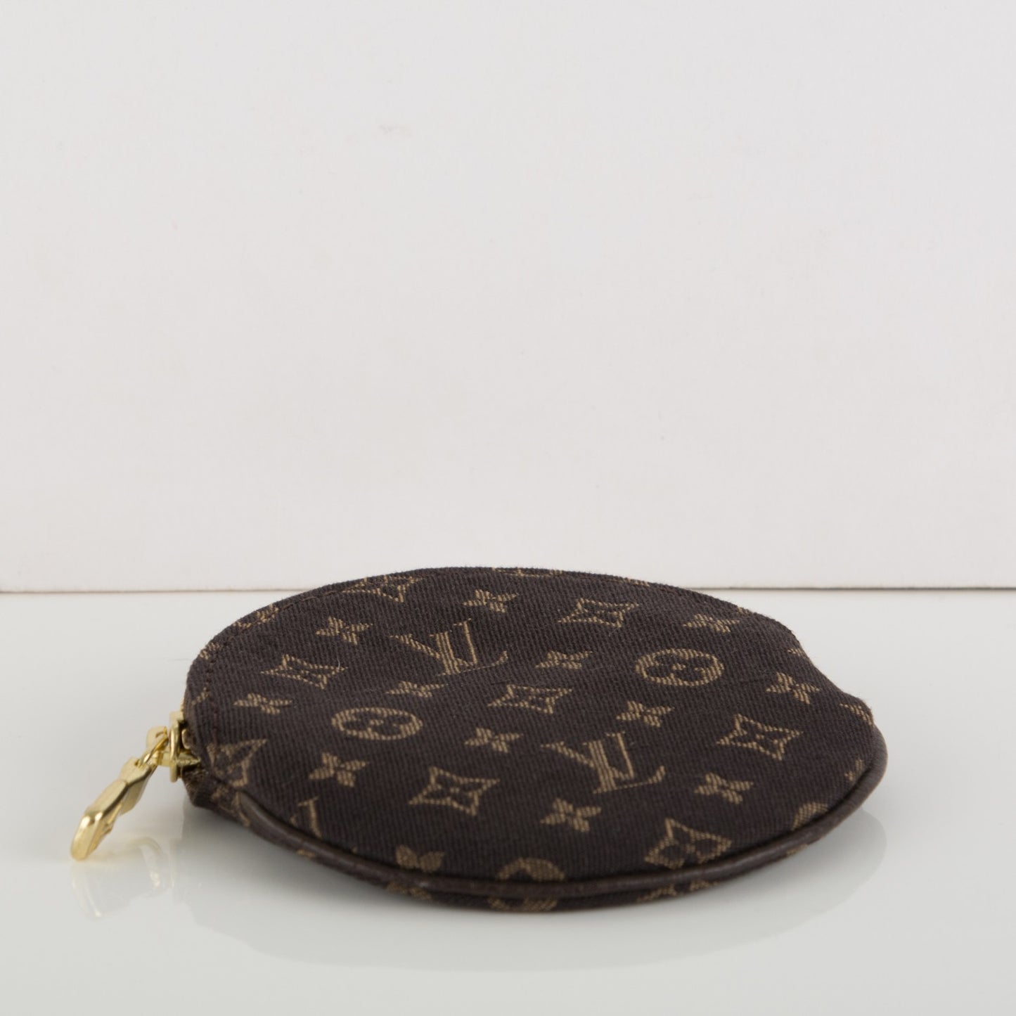 Mini Lin Round Coin Purse Ebene