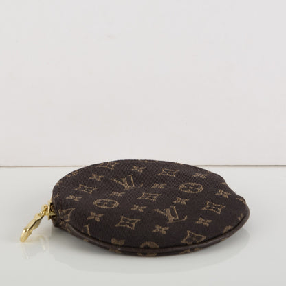 Louis Vuitton Mini Lin Round Coin Purse Ebene 4 of 7