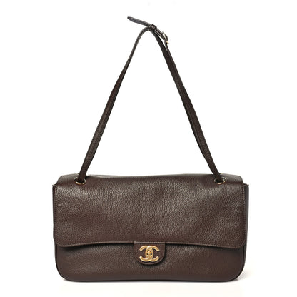 Chanel Grained Calfskin Small Souplissimo Maxi Flap Light Brown 1 of 10