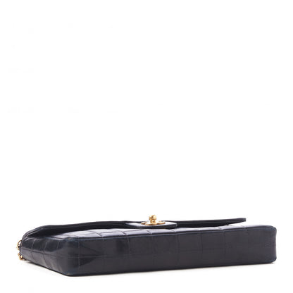 Chanel Lambskin East West Chocolate Bar Flap Black 4 of 10