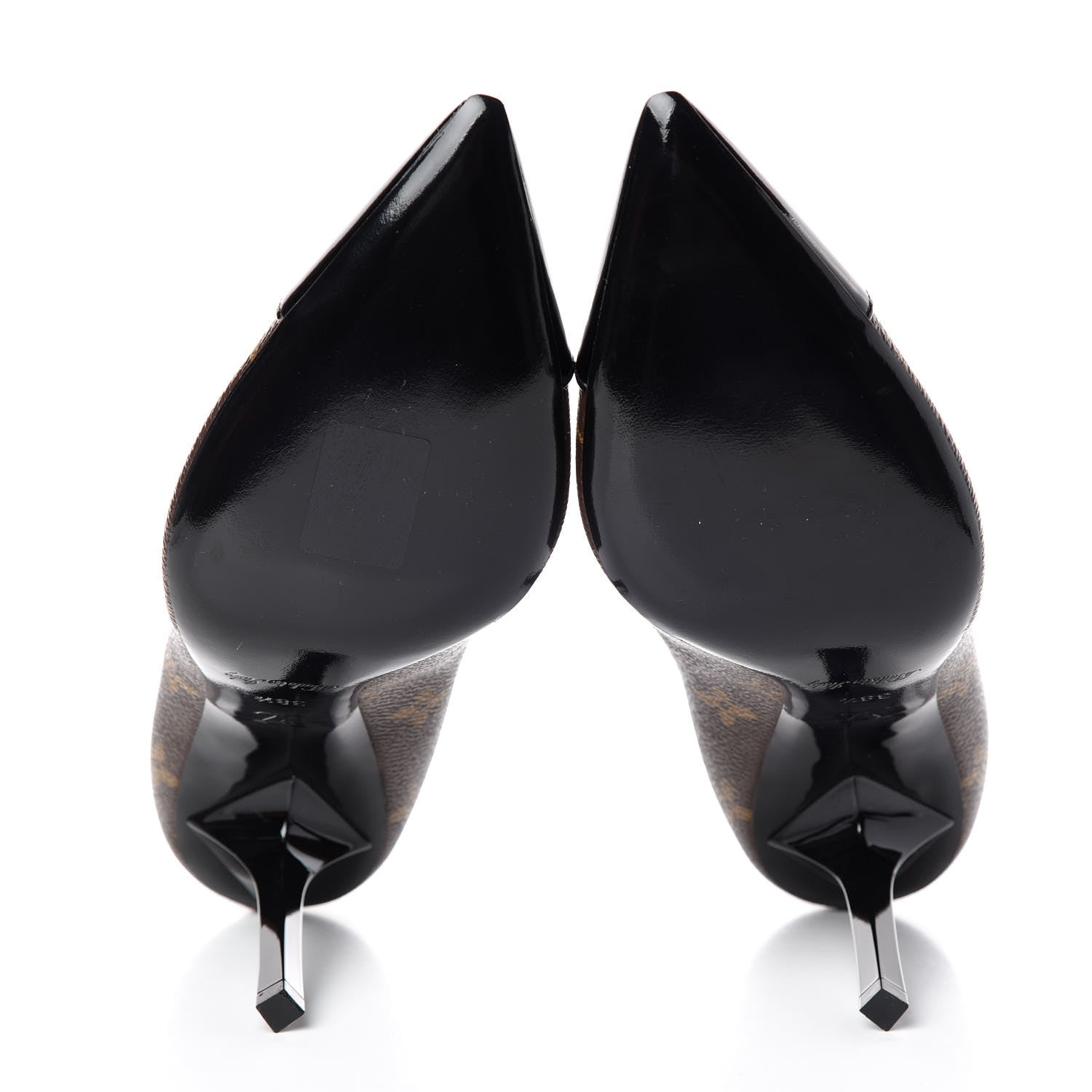 Louis Vuitton Patent Monogram Fetish Pumps 38.5 5 of 8