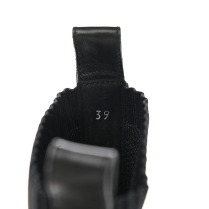 Hermes Technical Canvas Goatskin Fun Sneakers 39 Black White 8 of 9