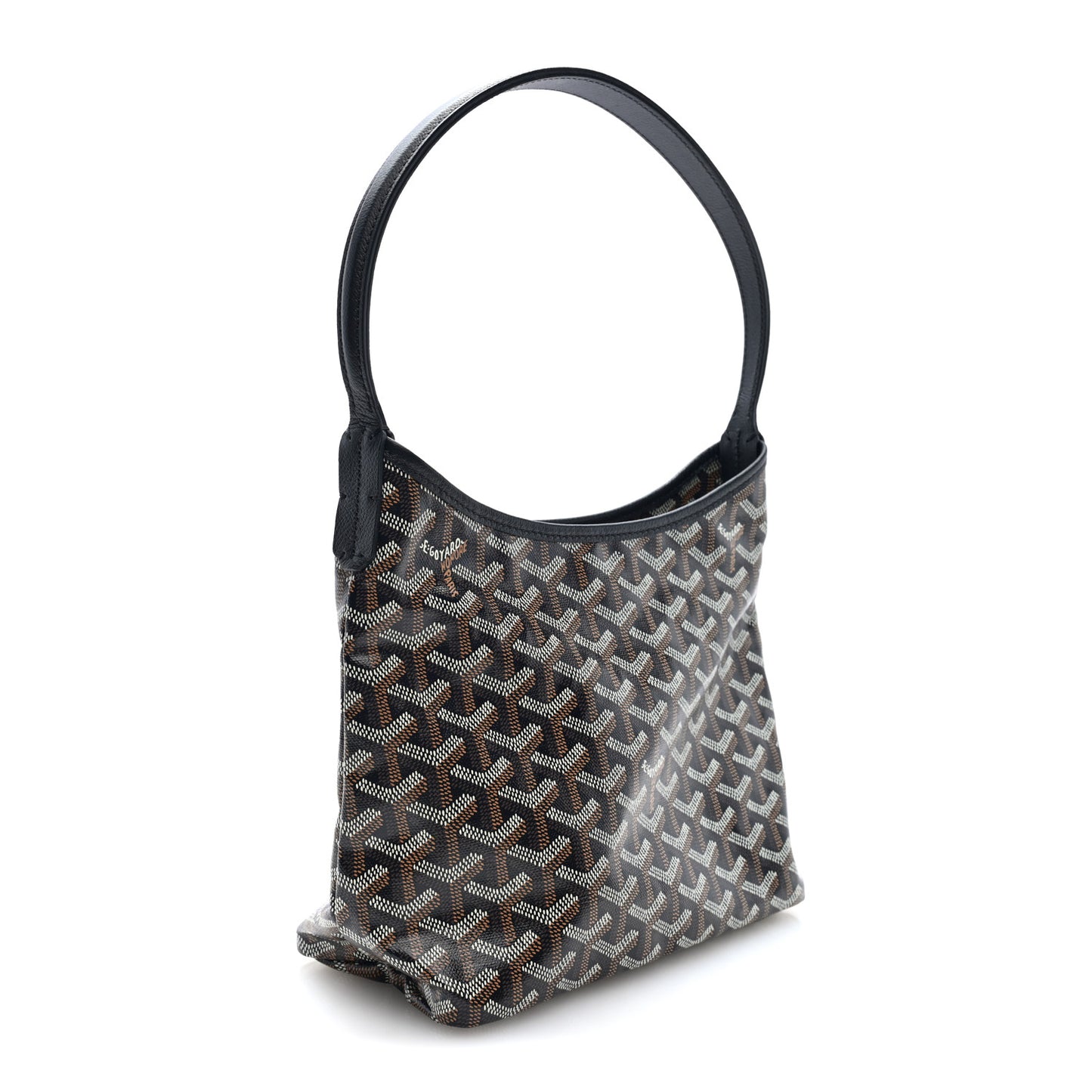 Goyardine Mini Boheme Hobo Black