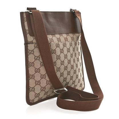 Gucci Monogram Messenger Crossbody Bag Dark Brown 2 of 10