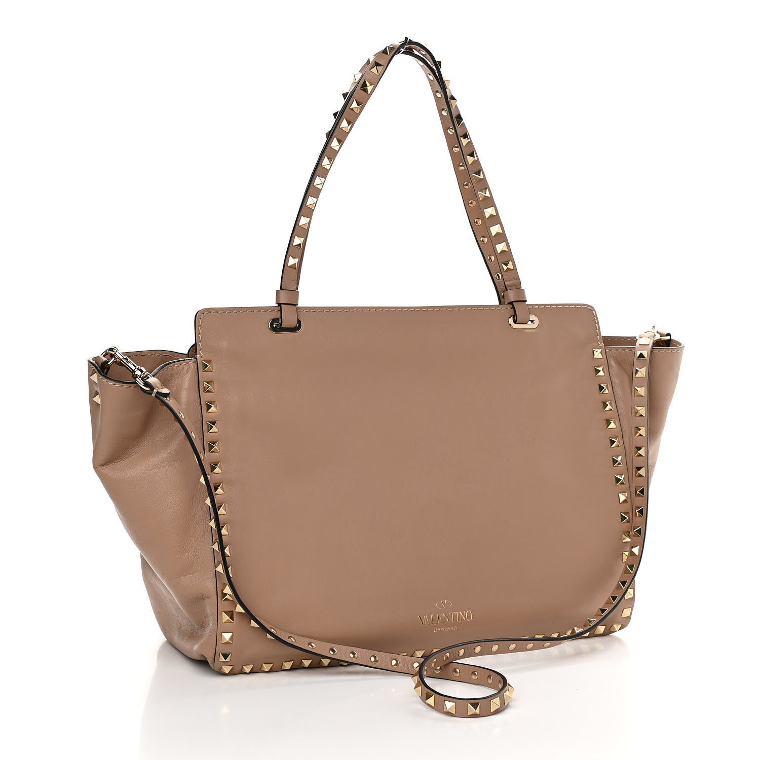 Valentino Garavani Vitello Medium Rockstud Tote Alpaca 3 of 10