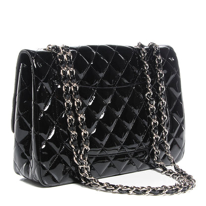 Chanel Patent Jumbo Single Flap Black 3 of 8