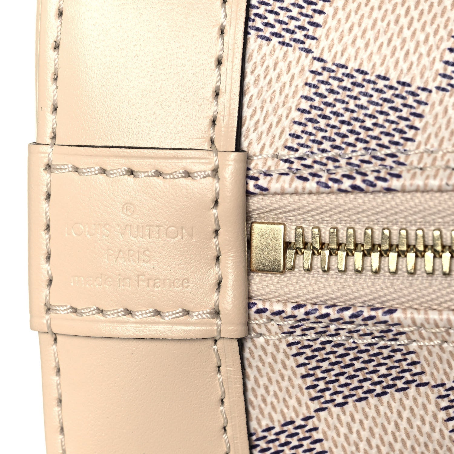 Louis Vuitton Damier Azur Braided Alma BB 6 of 12