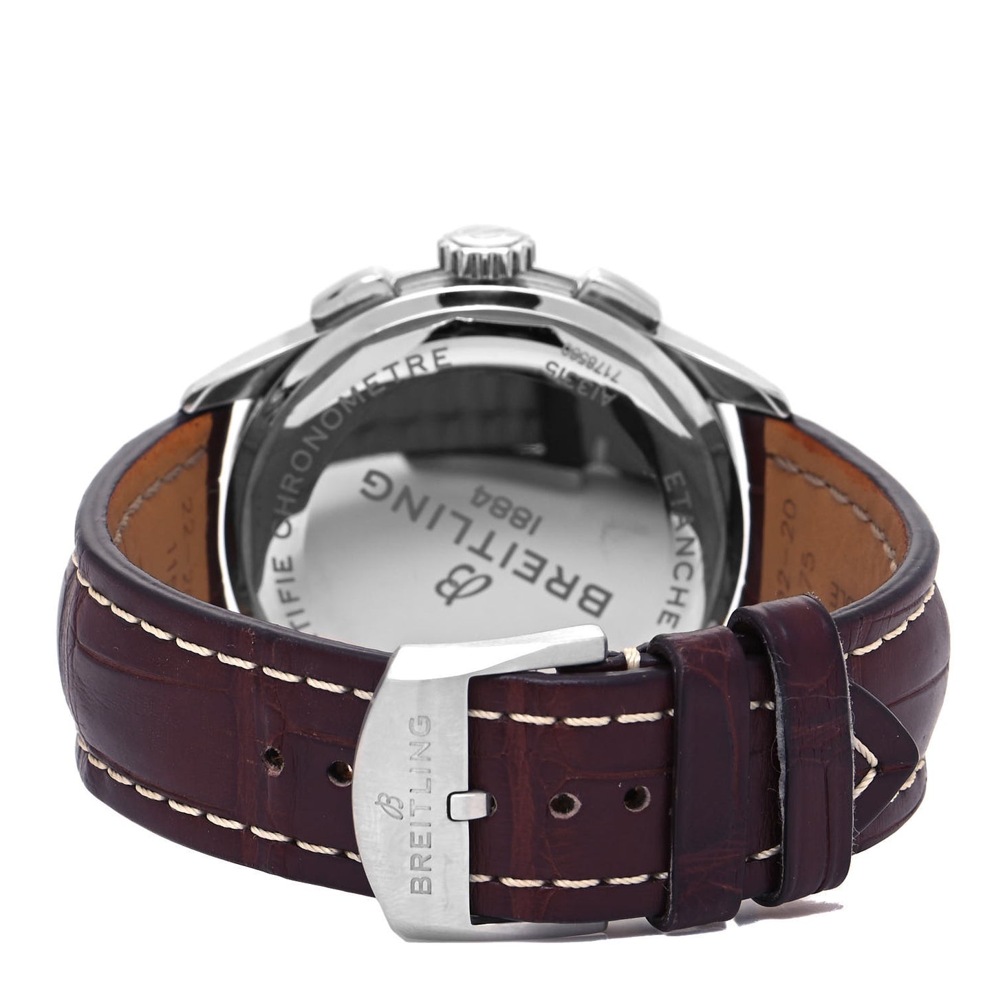 Stainless Steel Alligator 42mm Premier Chronograph Automatic Watch Blue A13315