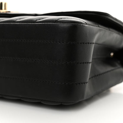 Chanel Lambskin Chevron Quilted Mini Rectangular Flap Black 10 of 11
