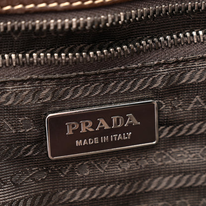 Prada Vitello Daino Frame Shoulder Bag Brown 6 of 15