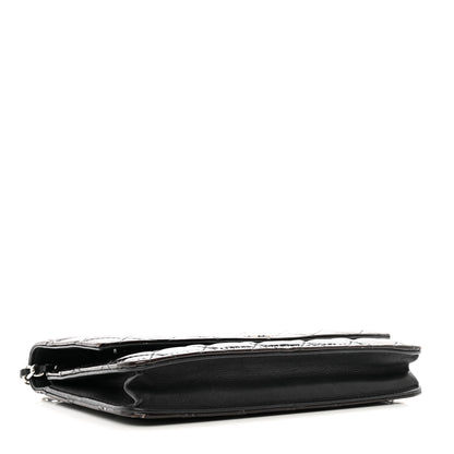 Chanel Patent Quilted Brilliant Wallet On Chain WOC Black 4 of 12
