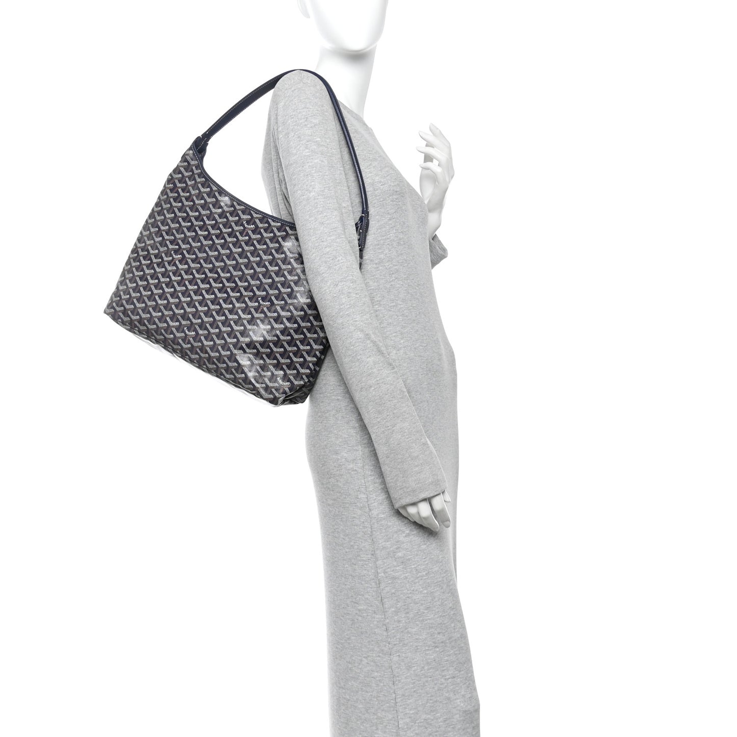 Goyardine Boheme Hobo Navy Blue