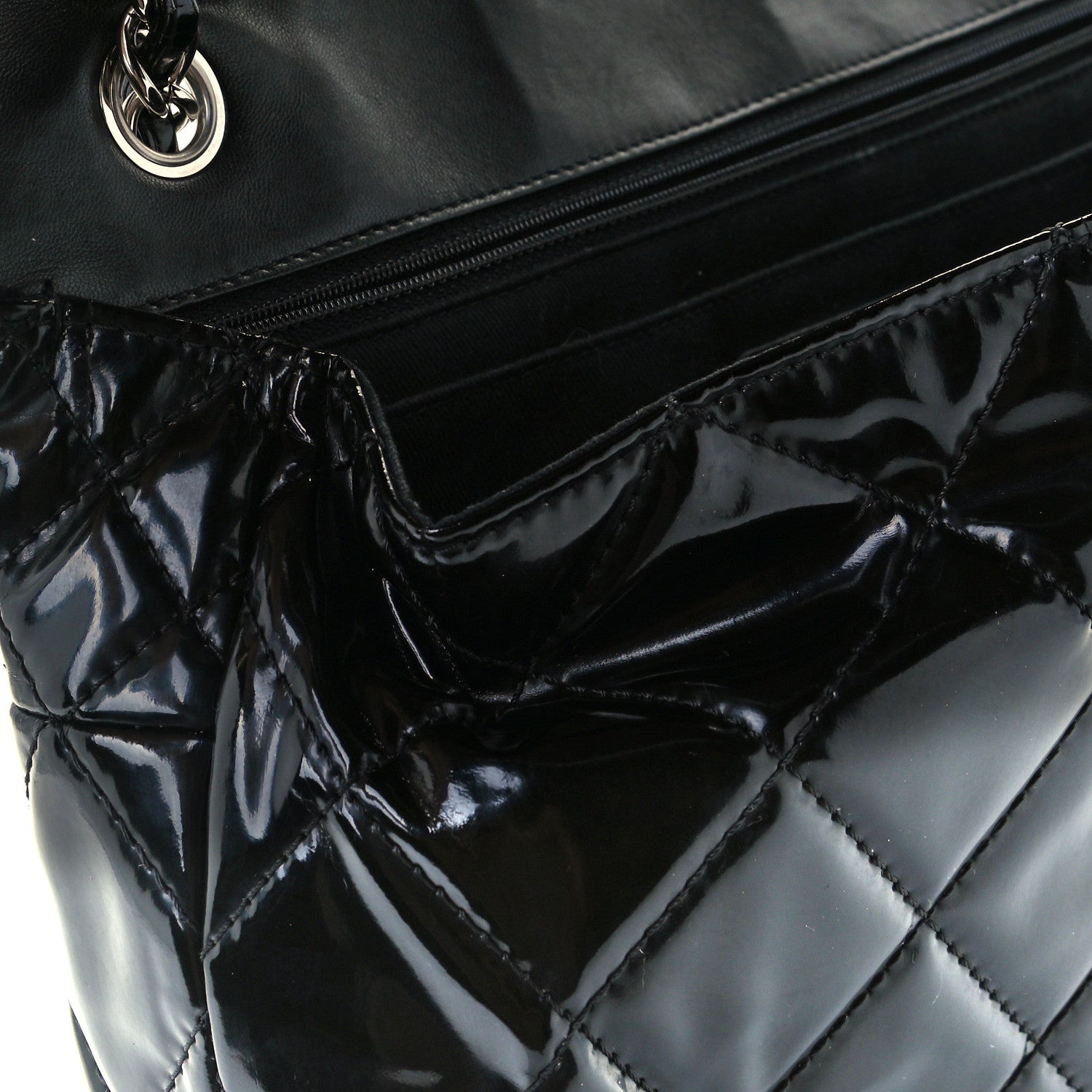 Chanel Vinyl Quilted In the Business Flap Bag Black 13 of 14
