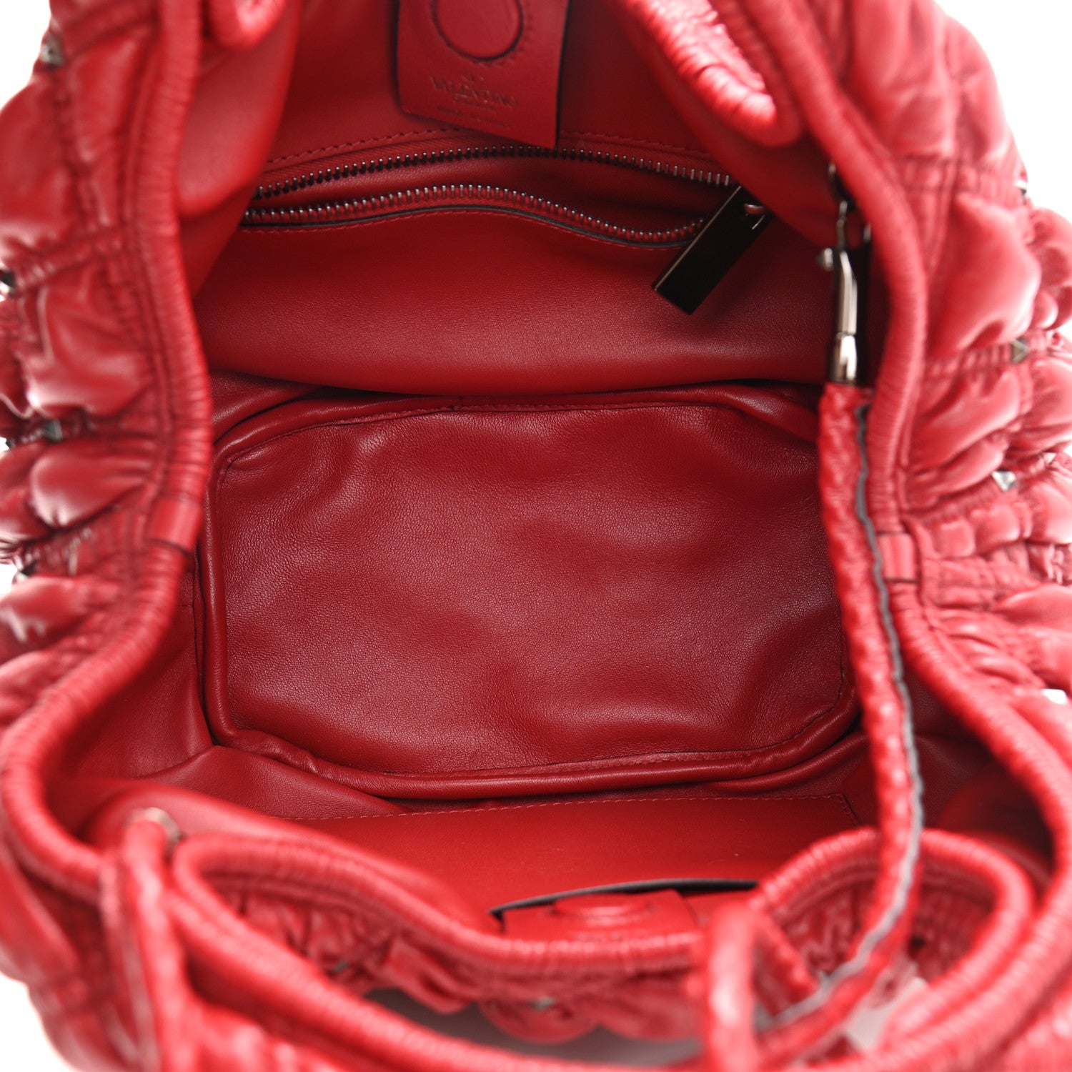 Valentino Garavani Nappa Small Spikeme Hobo Bag Rosso Valentino 5 of 9