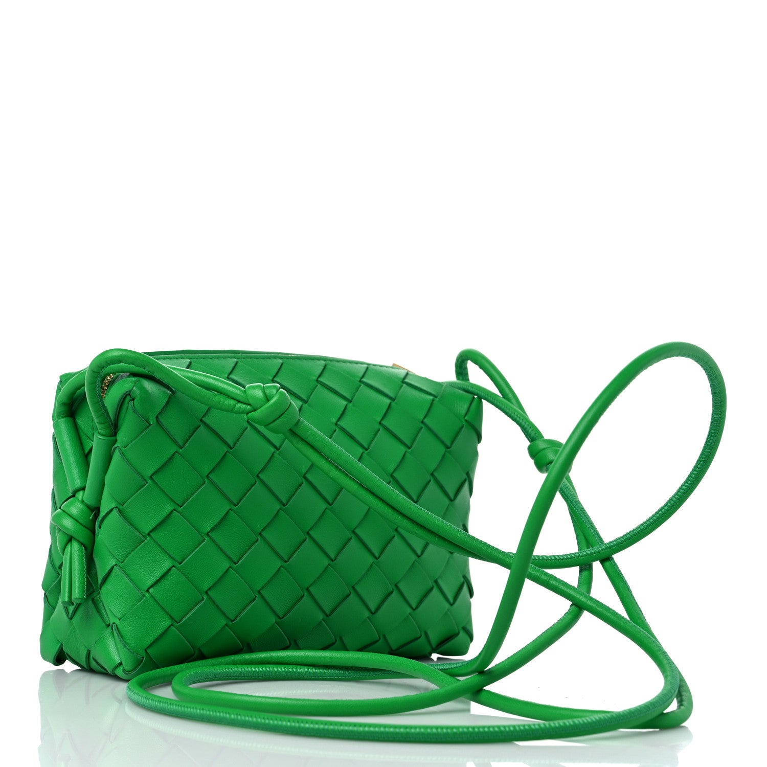 Bottega Veneta Nappa Intrecciato Mini Loop Camera Bag Parakeet 3 of 8