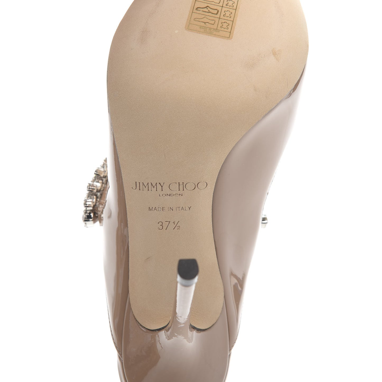 Patent Crystal Bing Pumps 37.5 Ballet Pink
