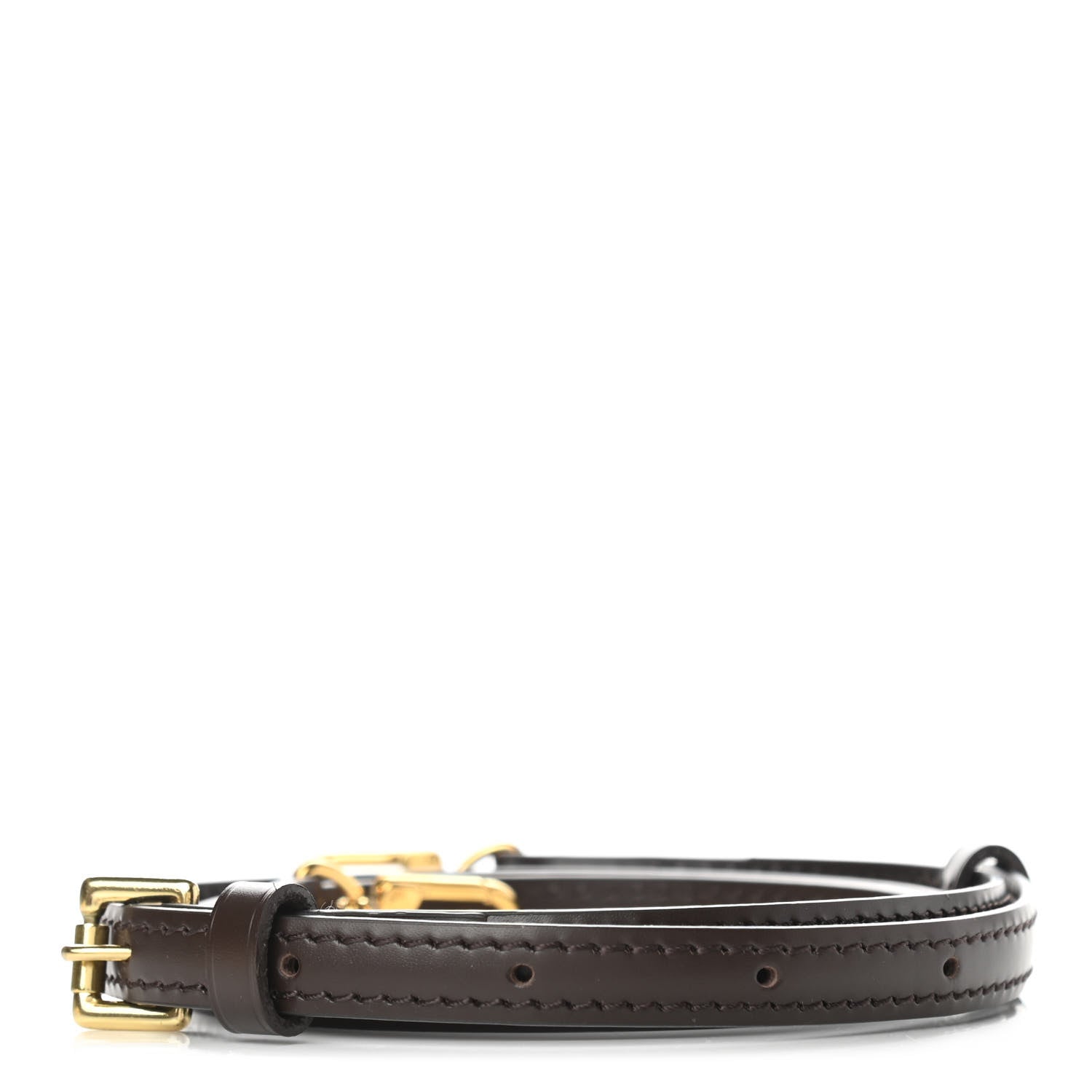 Louis Vuitton Calfskin 12mm Adjustable Shoulder Strap Brown 2 of 5