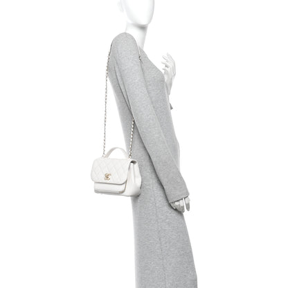 Chanel Caviar Quilted Small Business Affinity Flap White 2 of 13