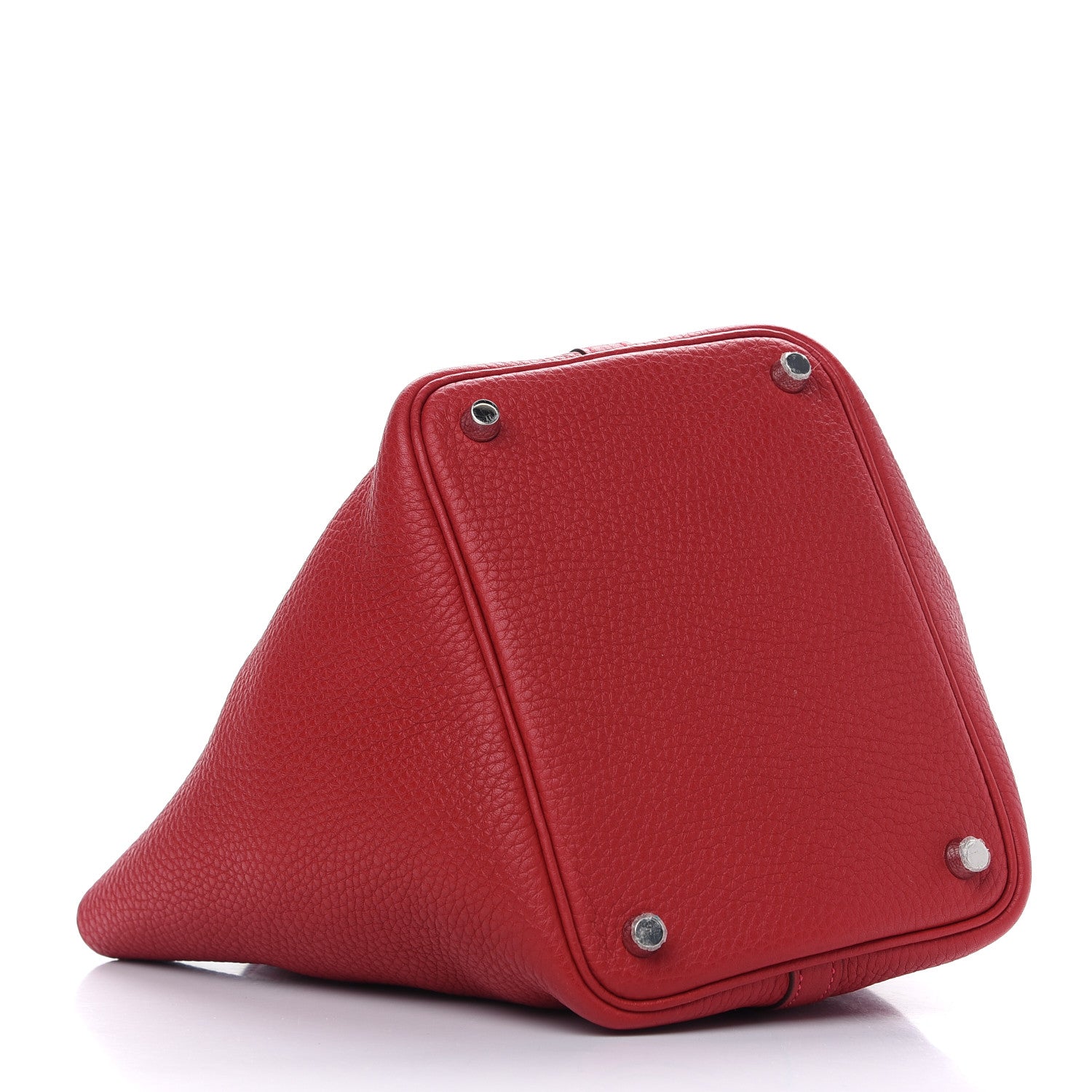 Hermes Taurillon Clemence Picotin Lock 18 PM Rouge Casaque 4 of 10