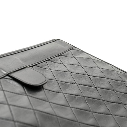 Chanel Lambskin Quilted CC Large Clutch Black 13 of 13