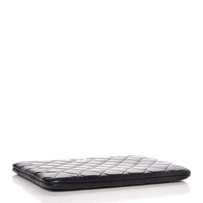 Chanel Caviar Quilted Medium Cosmetic Case Black 4 of 9
