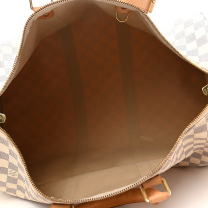 Louis Vuitton Damier Azur Keepall Bandouliere 45 5 of 12