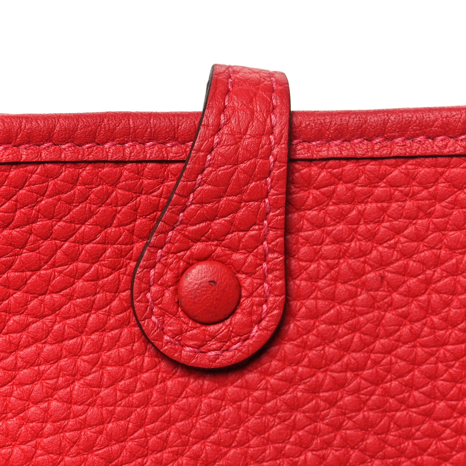 Hermes Taurillon Clemence Evelyne TPM Rouge Piment 1840749