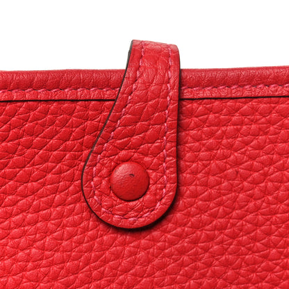 Hermes Taurillon Clemence Evelyne TPM Rouge Piment 11 of 12