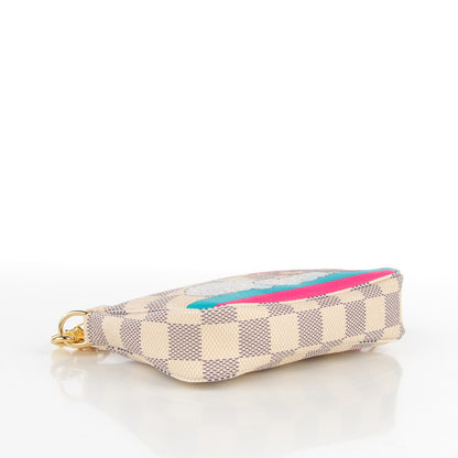 Louis Vuitton Damier Azur 2015 Christmas Animation Mini Pochette Accessories 4 of 7