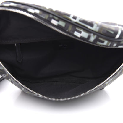 Fendi Nylon CamouFF Belt Bag Black Multicolor 5 of 9