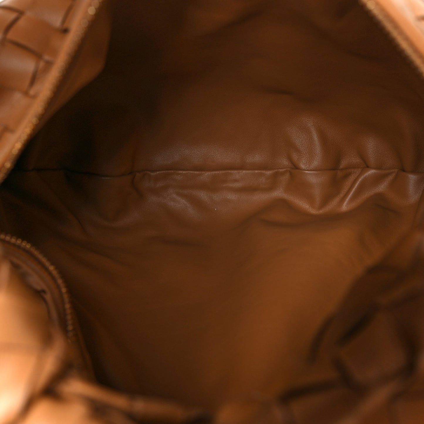 Nappa Intrecciato Teen Jodie Hobo Caramel