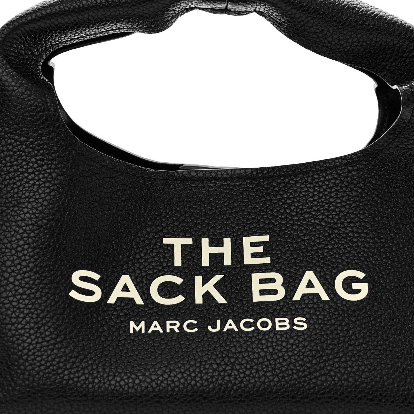 Grained Calfskin Mini The Sack Bag Black