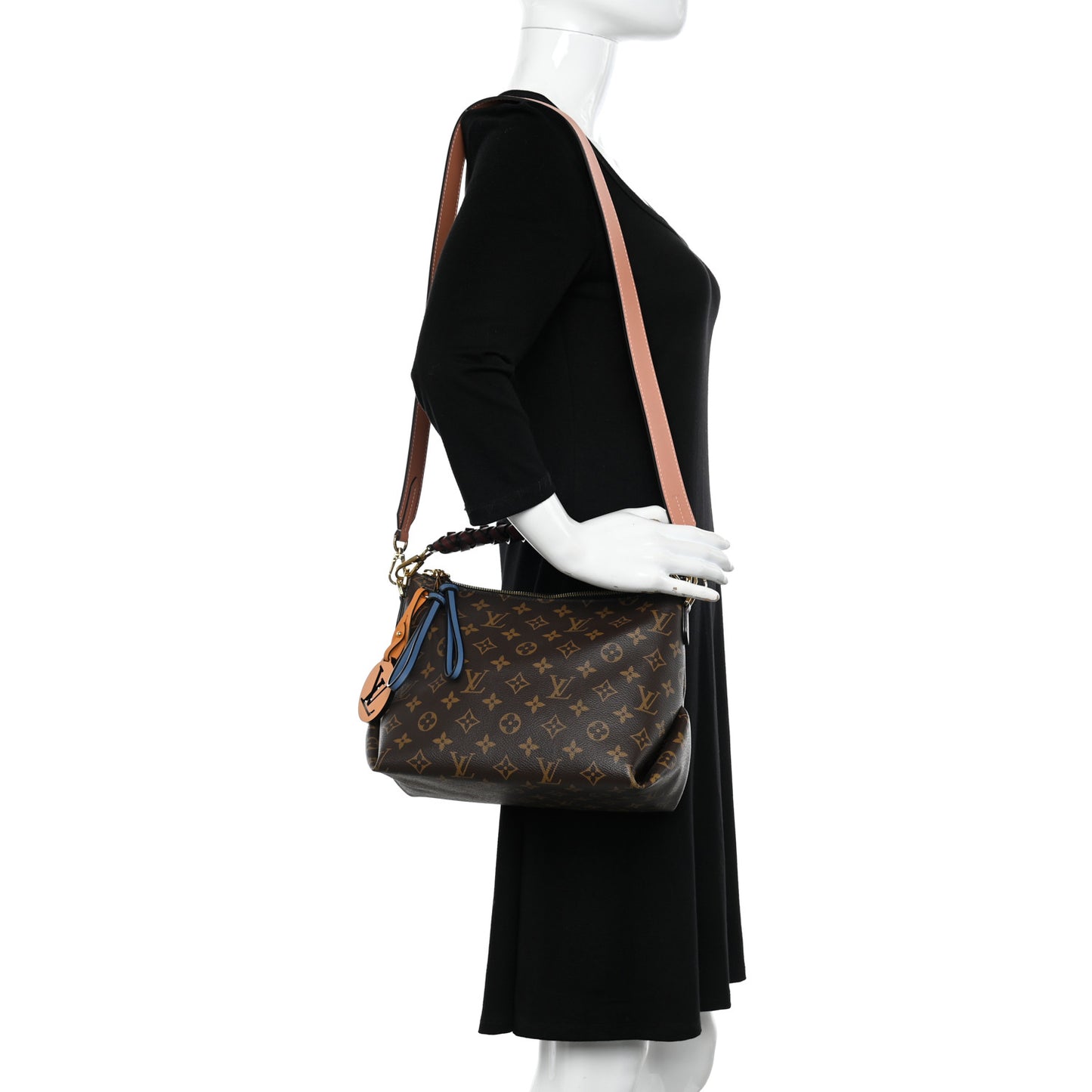 Monogram Beaubourg Hobo Mini Bordeaux Red Peach Safran