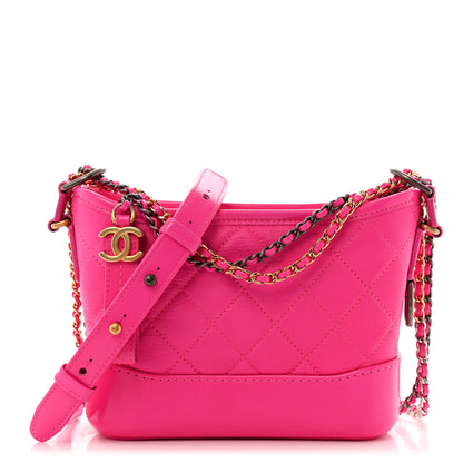 Chanel Goatskin Quilted Small Gabrielle Hobo Pink 1 of 11