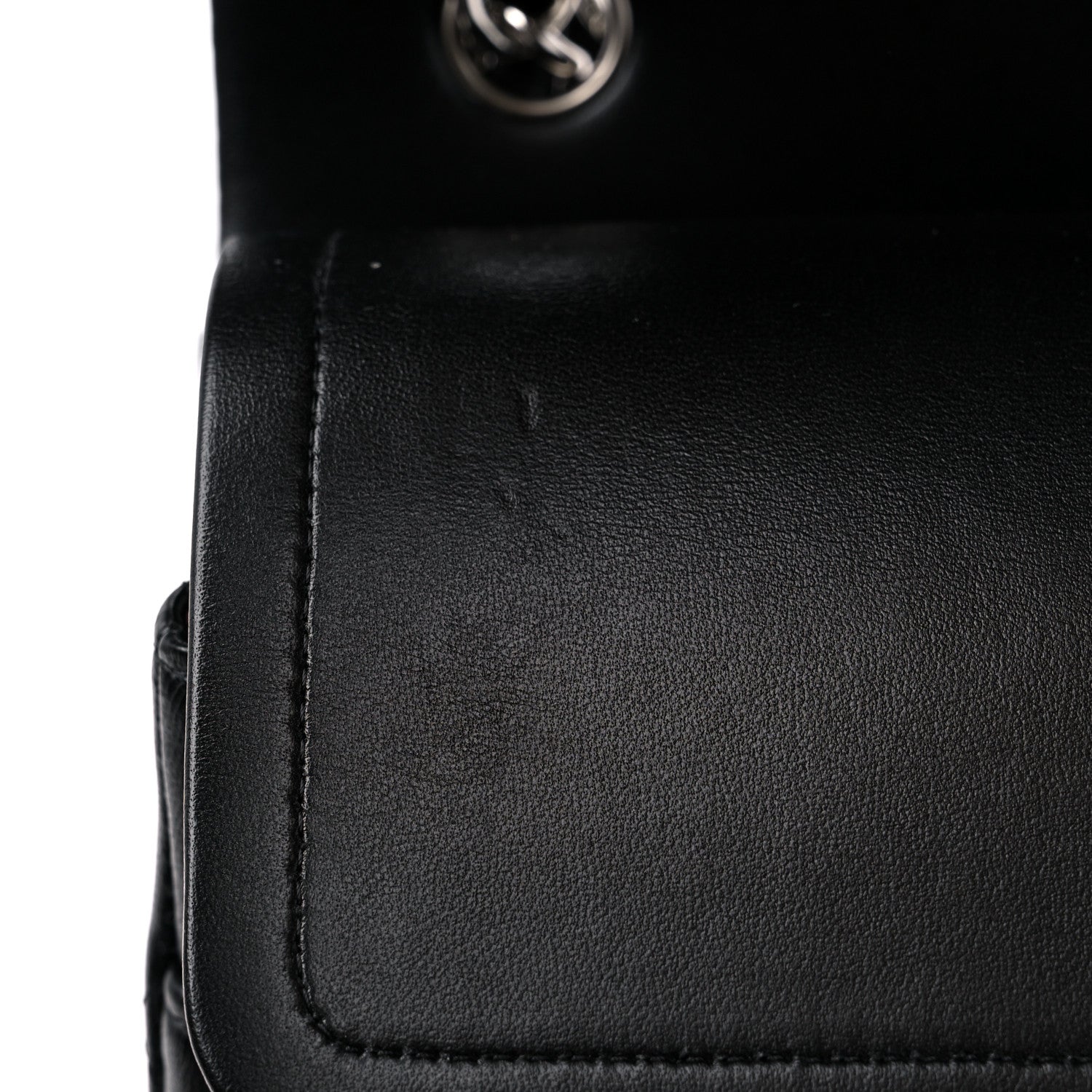 Chanel Lambskin Quilted Jumbo Double Flap Black 11 of 12