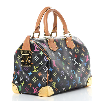 Louis Vuitton Monogram Multicolor Speedy 30 Black 3 of 16