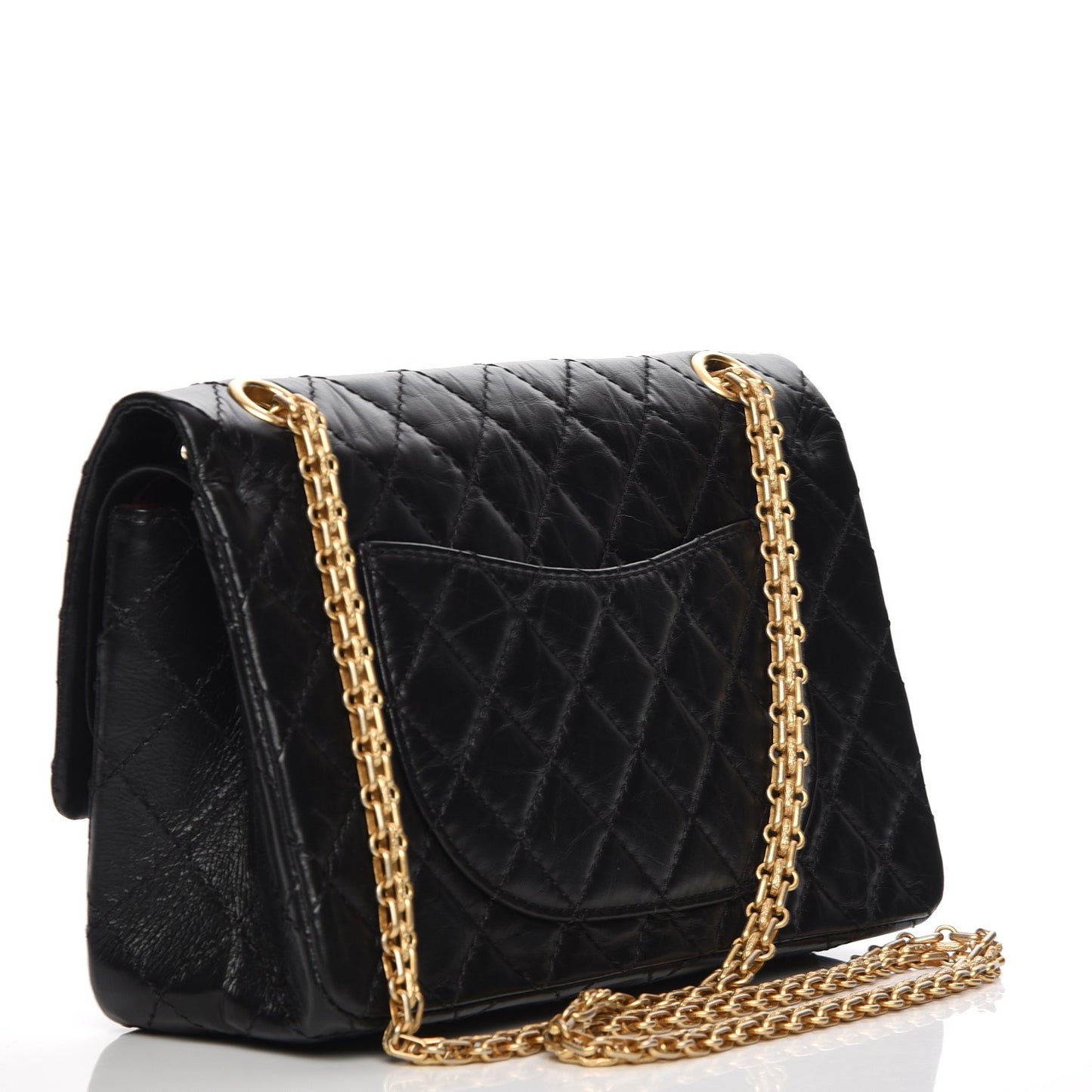 Aged Calfskin Lucky Charms 2.55 Reissue 225 Flap Black