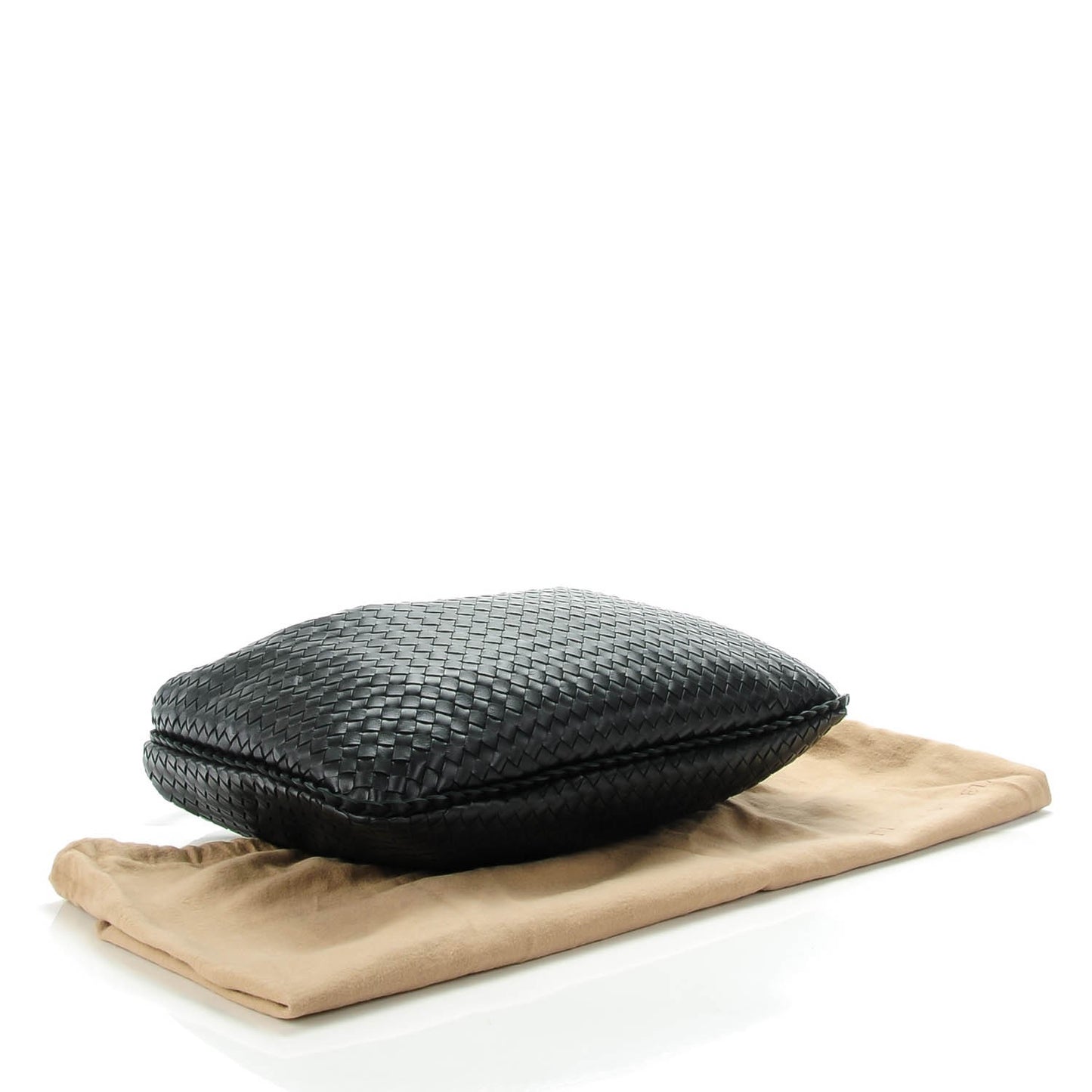 Nappa Intrecciato Medium Veneta Hobo Black