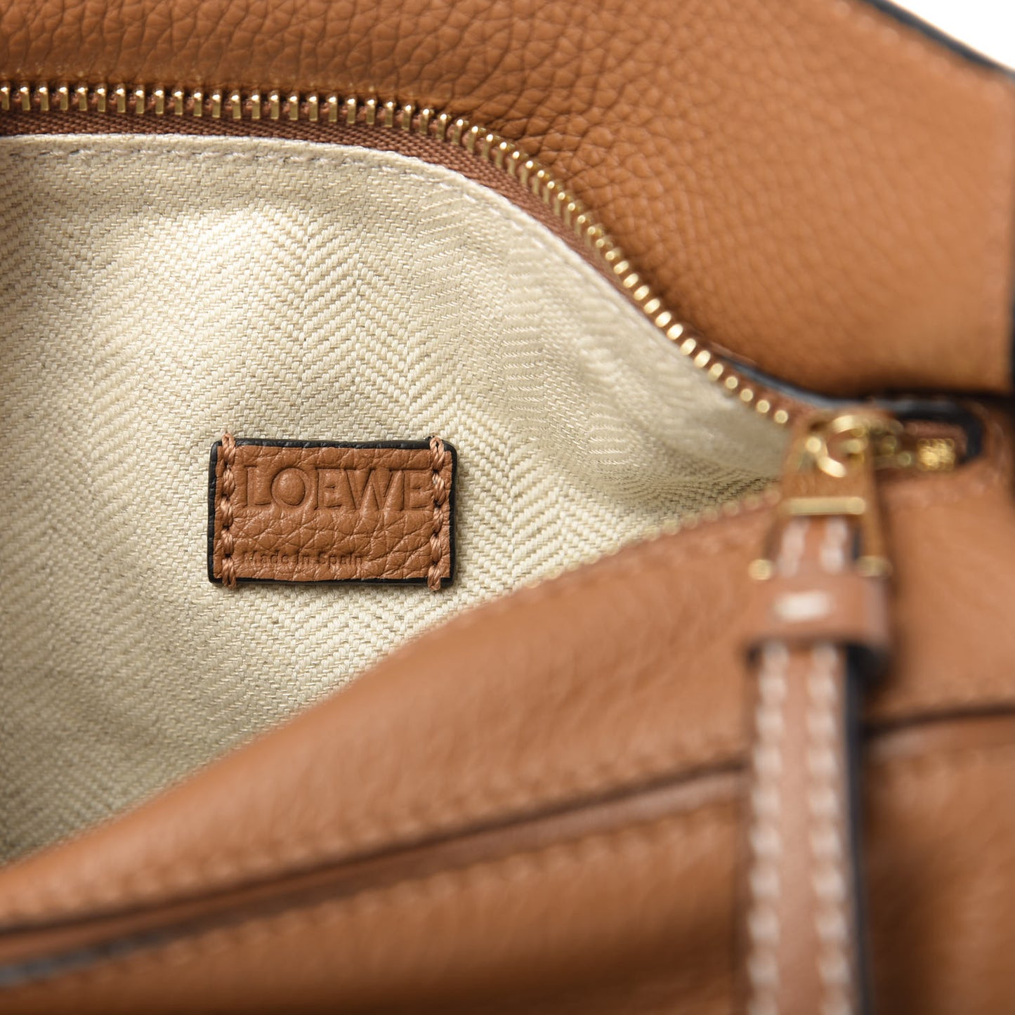 Calfskin Mini Puzzle Bag Tan