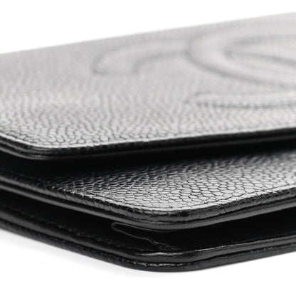 Chanel Caviar Timeless CC Wallet On Chain WOC Black 10 of 12