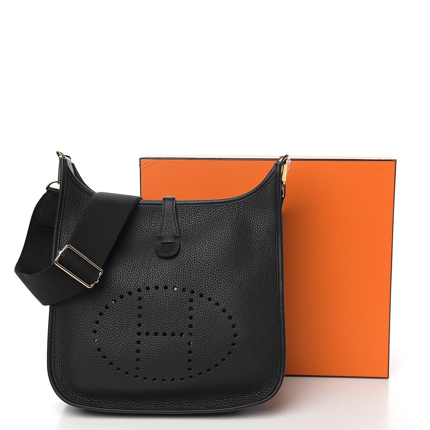 Hermes Taurillon Clemence Evelyne III PM Black 9 of 9