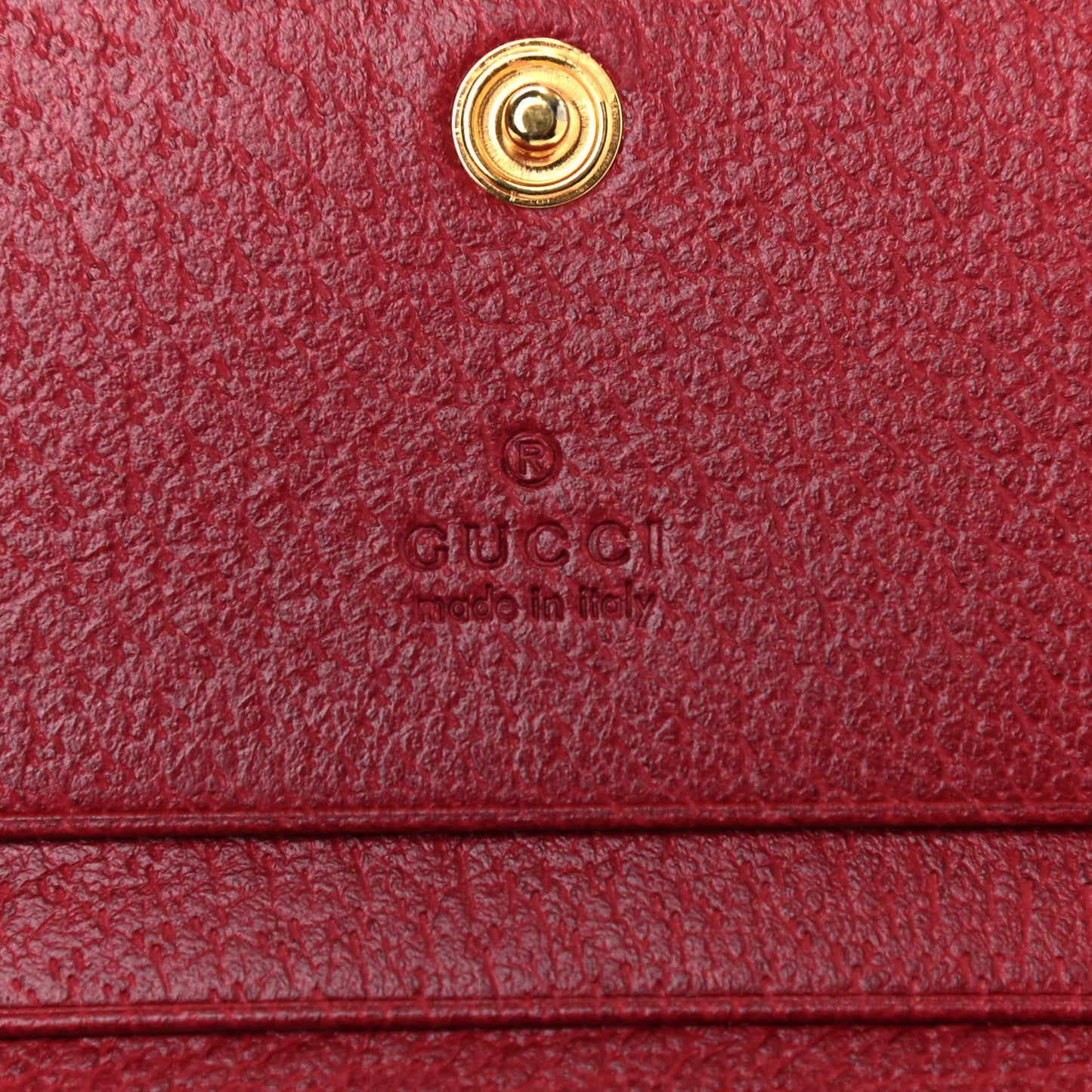 GG Supreme Monogram Flora Web Ophidia Card Case Red