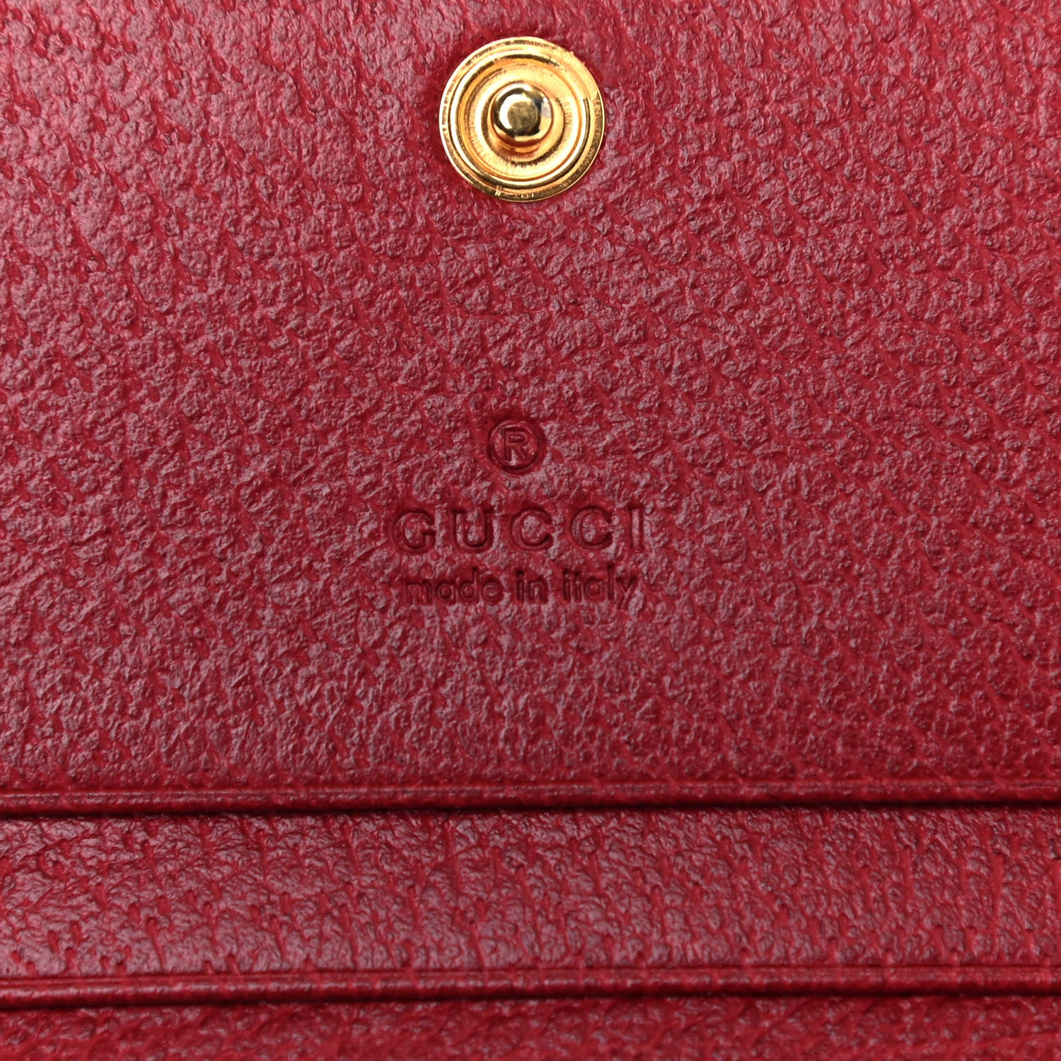 Gucci GG Supreme Monogram Flora Web Ophidia Card Case Red 6 of 7