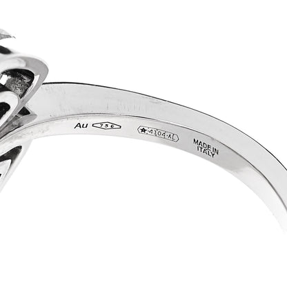 Bulgari 18K White Gold Diamond Fiorever Bypass Ring 52 6 4 of 6