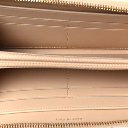 Chanel Iridescent Caviar Quilted Large Gusset Zip Around Wallet Beige Clair 5 of 8