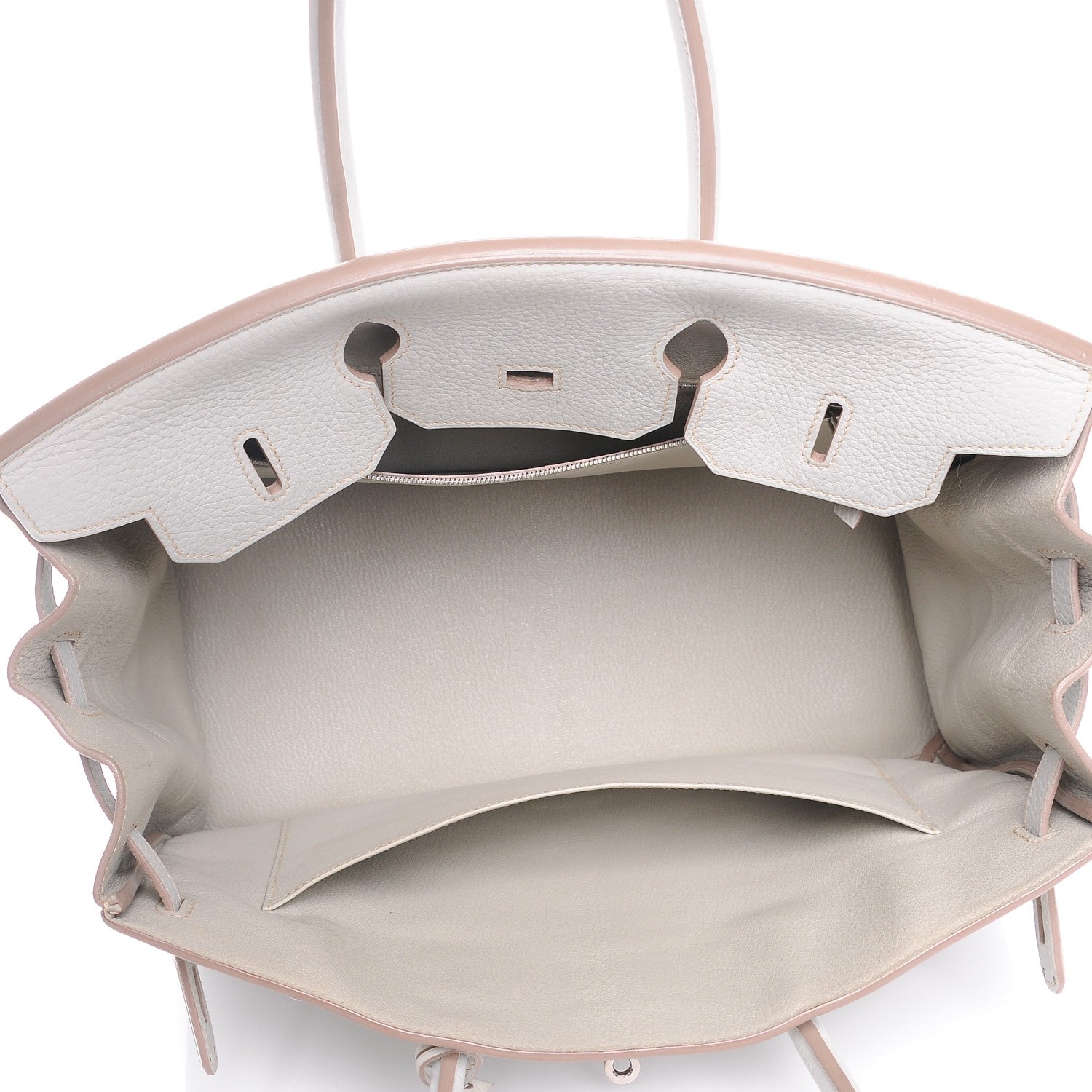 Hermes Taurillon Clemence Birkin 35 Gris Perle 7 of 25