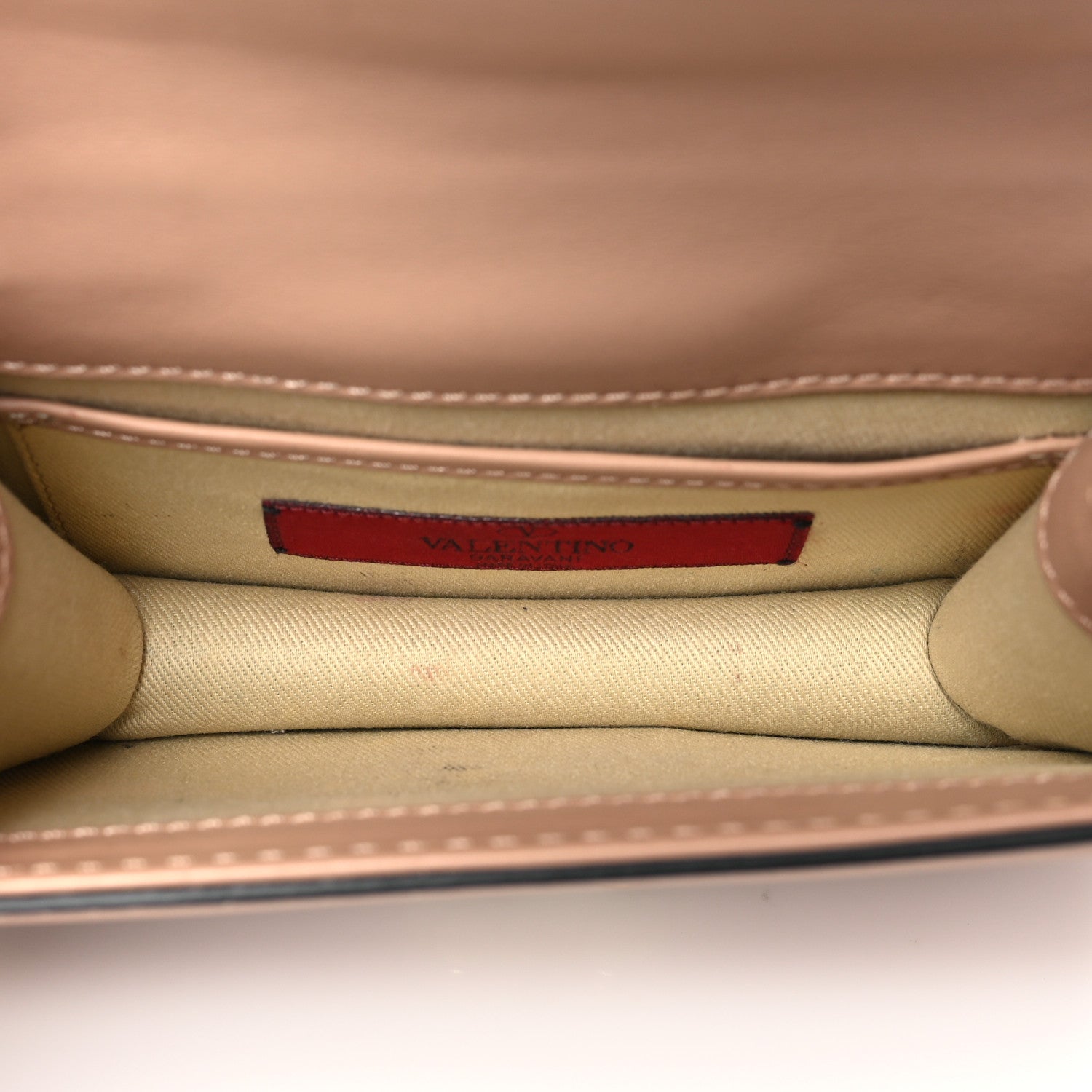 Valentino Garavani Vitello Mini Glam Lock Rockstud Flap Poudre 5 of 11